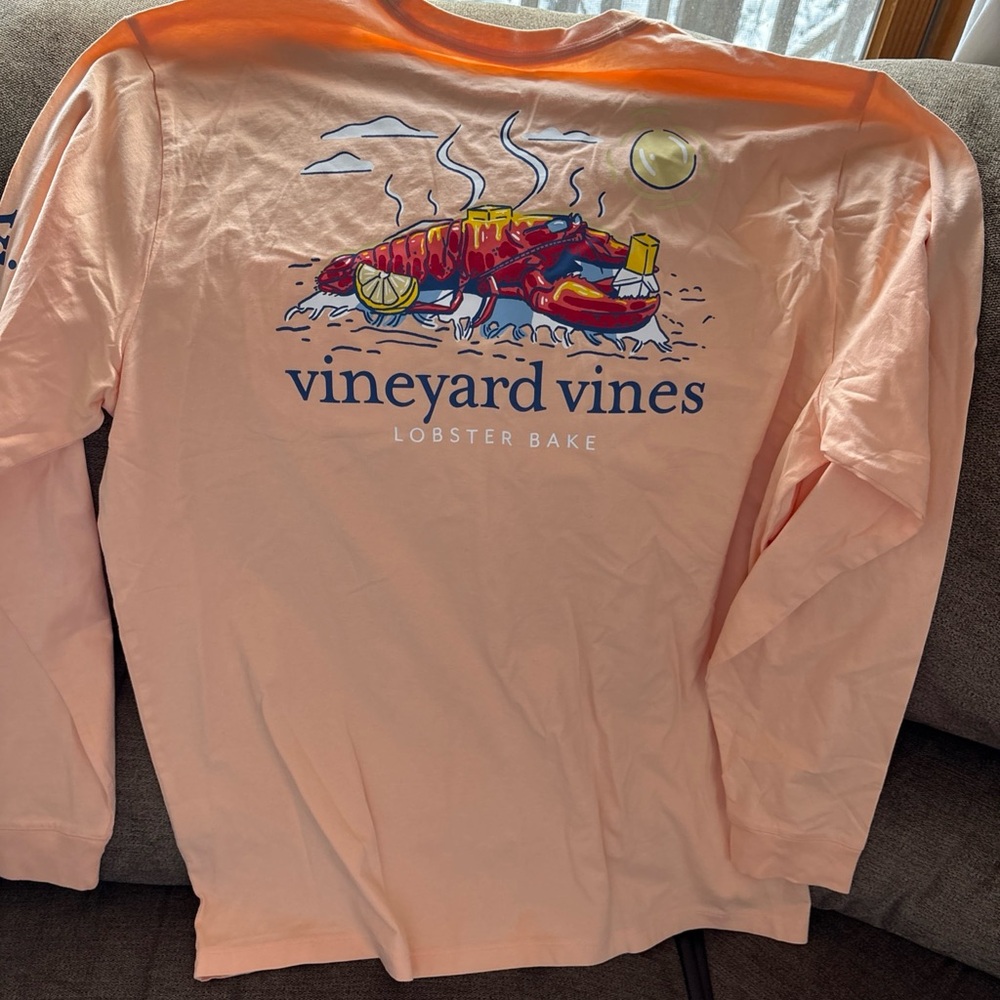 NWT Vineyard Vines Lobster Bake Peach Summer Beach Butter Lemon Orange LARGE - Picture 4 of 4